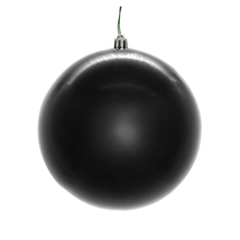 Boule de Noël noire — fini nacré — sans joint