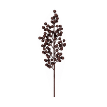 Tige décorative pailletée à baies – Chocolat