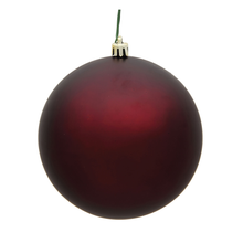 Boule de Noël bordeaux — fini mat