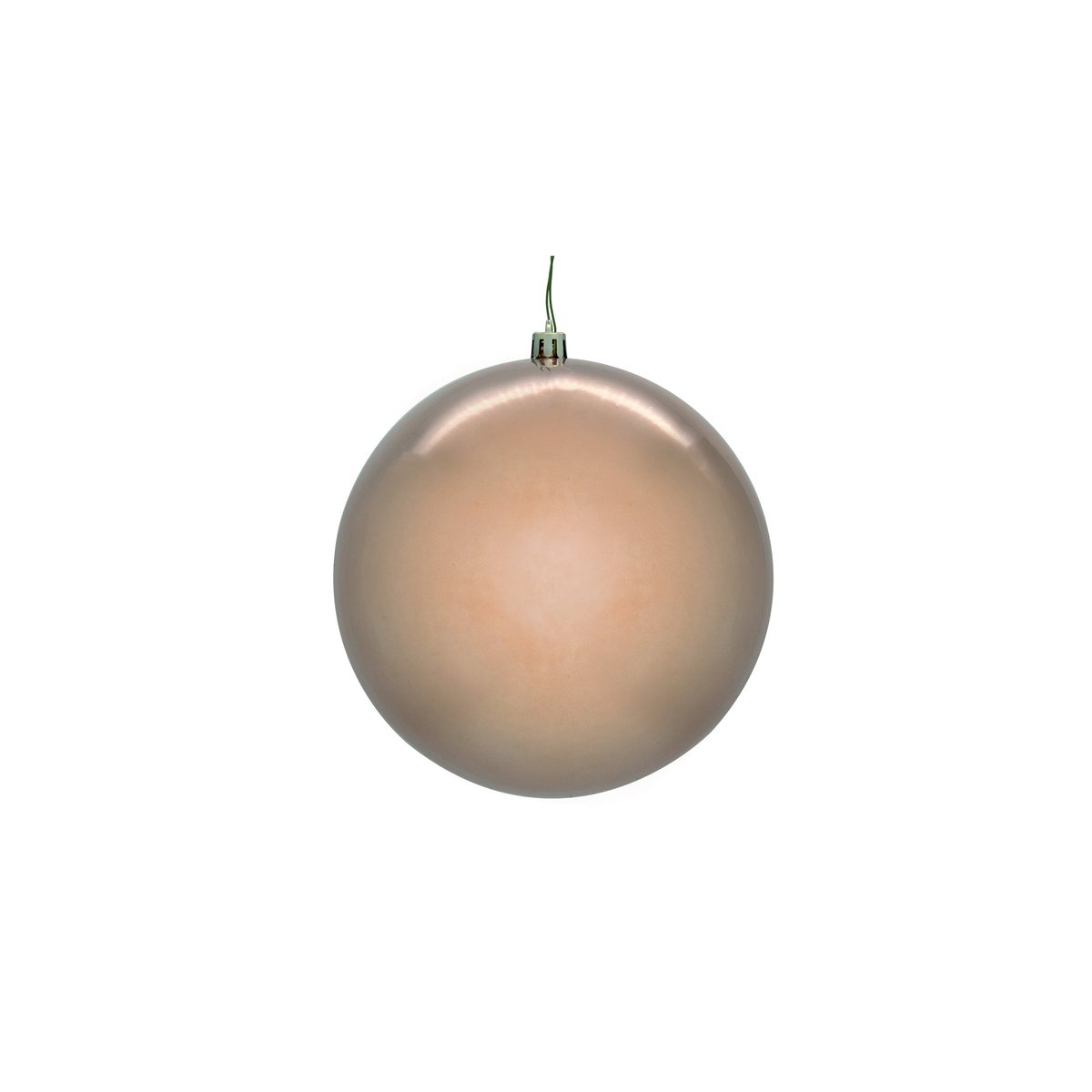 Boule de Noël or rose — fini nacré — sans joint