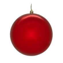 Boule de Noël rouge — fini brillant — sans joint