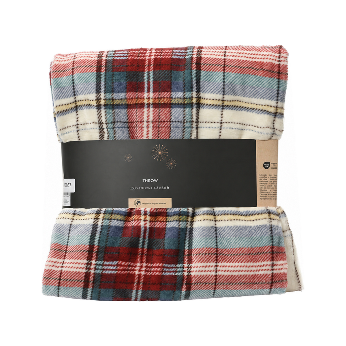 Plaid de Noël tartan – Tartan clair