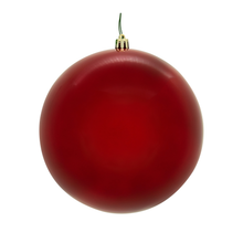 Boule de Noël rouge — fini nacré — sans joint
