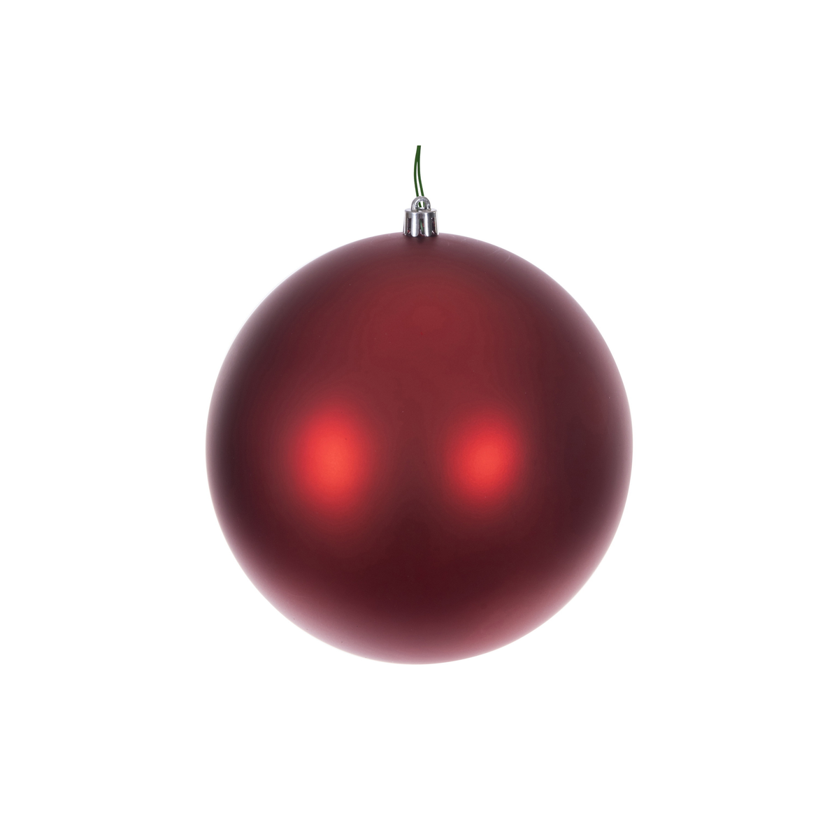 Boule de Noël rouge — fini mat — sans joint