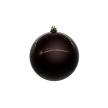 Boule de Noël bordeaux — fini nacré