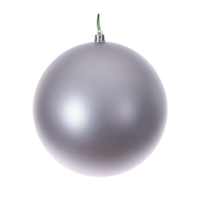 Boule de Noël argent — fini mat — sans joint