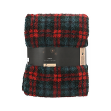 Plaid de Noël tartan – Tartan foncé · Rouge / Vert / Noir