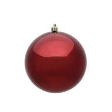 Boule de Noël bordeaux — fini brillant