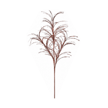 Tige de pampa décorative chocolat pailletée