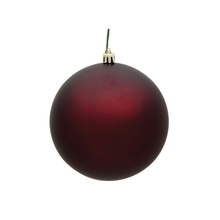 Boule de Noël bordeaux — fini mat