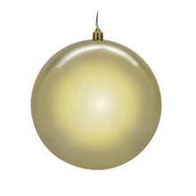 Boule de Noël champagne — fini brillant — sans joint