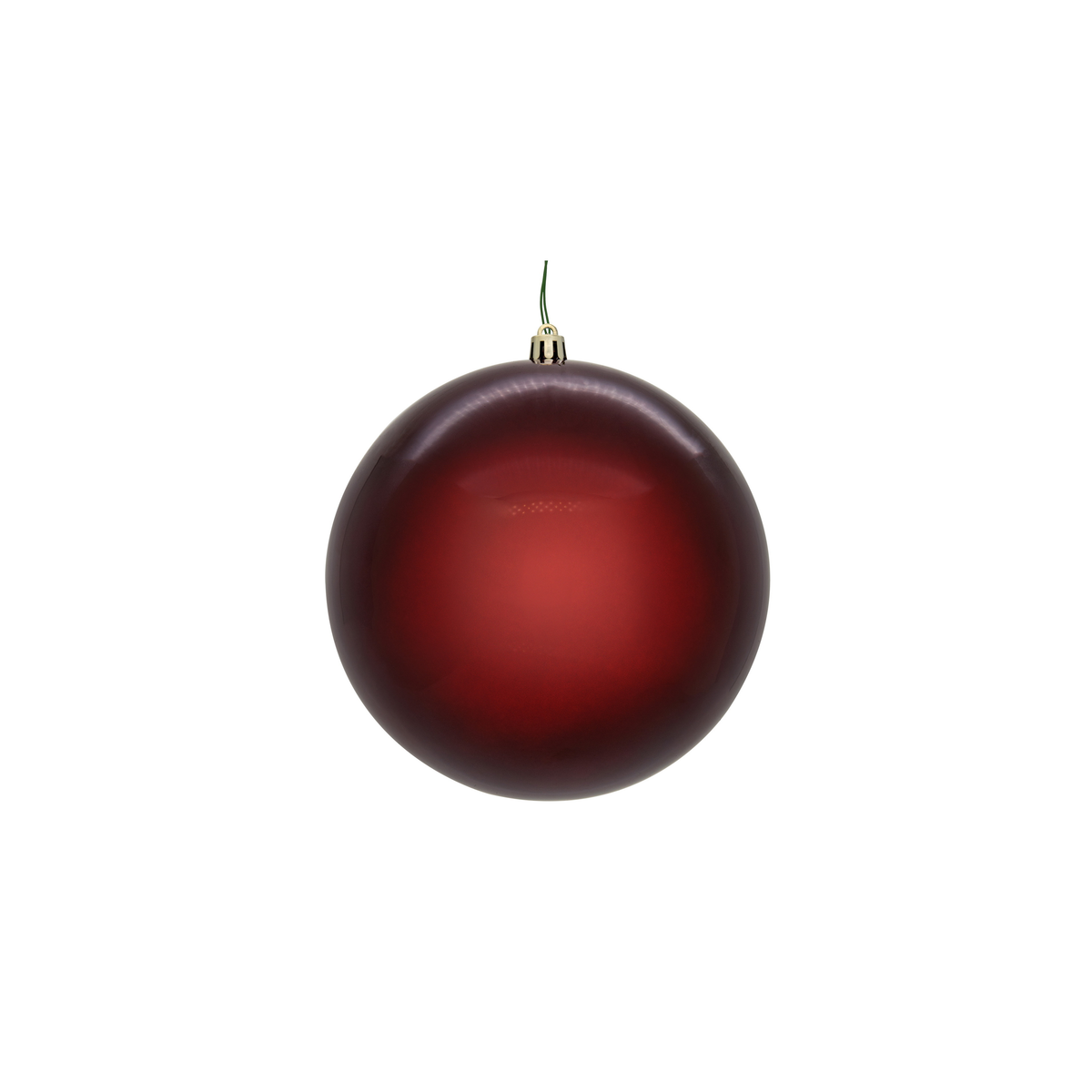 Boule de Noël lie-de-vin — fini nacré — sans joint