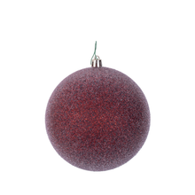 Boule de Noël givrée — bordeaux