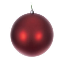 Boule de Noël rouge — fini mat — sans joint