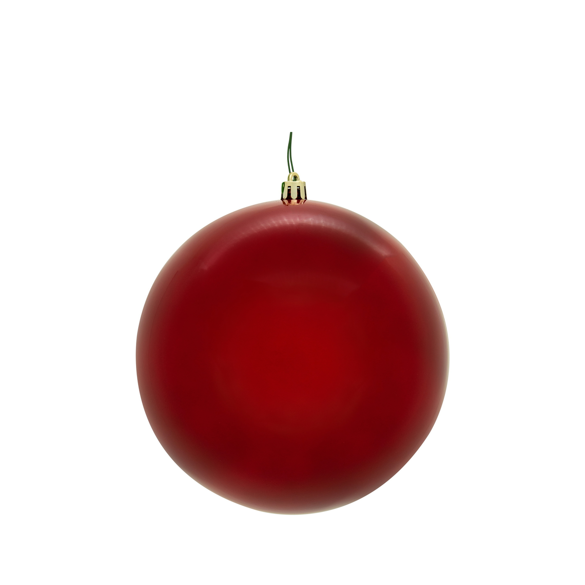 Boule de Noël rouge — fini nacré — sans joint