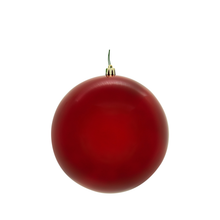 Boule de Noël rouge — fini nacré — sans joint