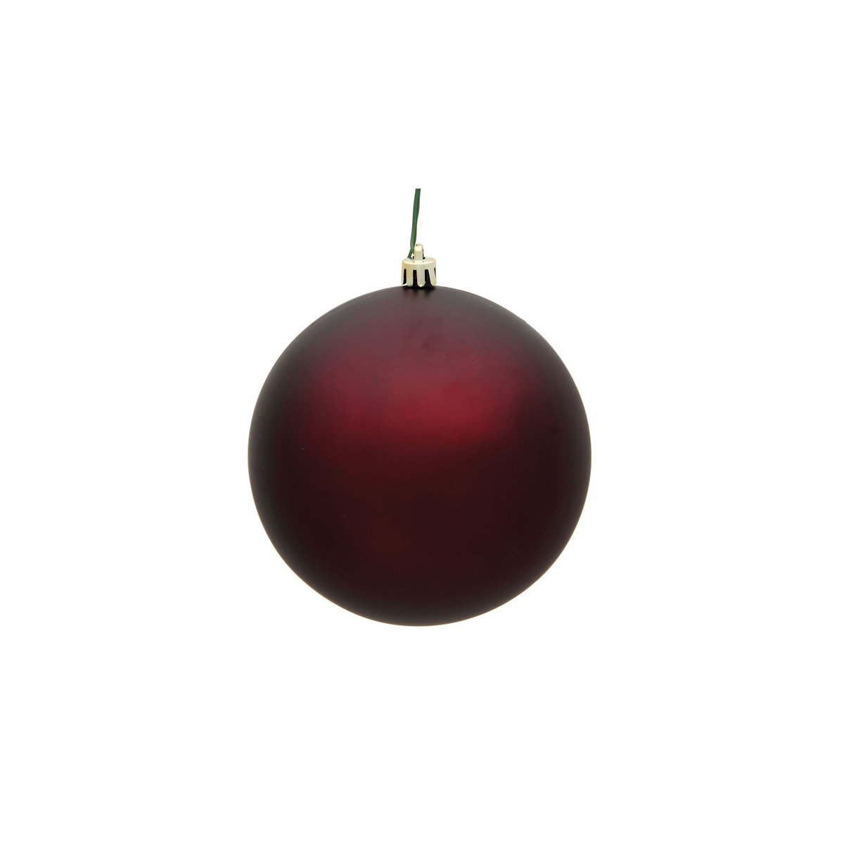 Boule de Noël bordeaux — fini mat