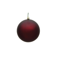 Boule de Noël bordeaux — fini mat