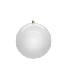 Boule de Noël blanche — fini nacré — sans joint