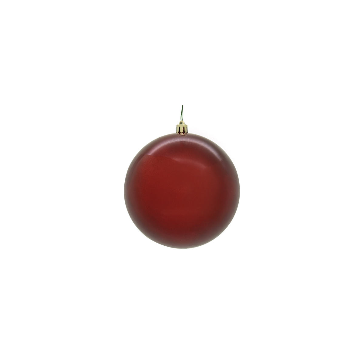 Boule de Noël rouge cramoisi — fini à effet bonbon