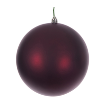 Boule de Noël lie-de-vin — fini mat — sans joint