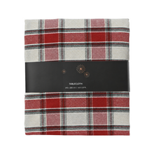 Nappe de Noël en coton tartan – Tartan crème