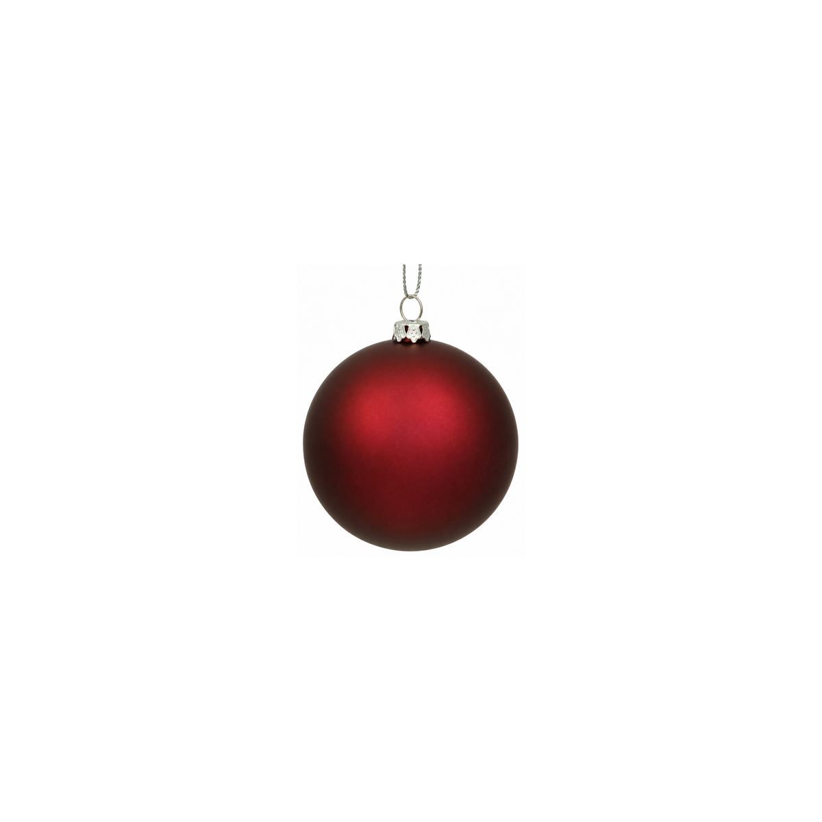 Boules de Noël à quatre finis — lie-de-vin