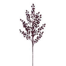 Tige décorative de baies de pommetier – bordeaux – 24 po