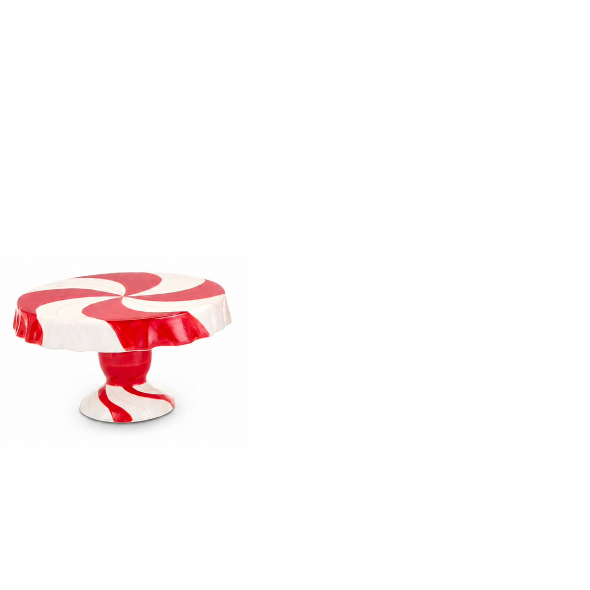 Présentoir décoratif à motif de bonbon à la menthe — Petit — diamètre 8,5 po