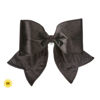 Boucle de Noël extérieure en velours résistant aux UV – Noir – 24 po