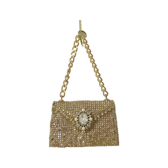 Ornement de Noël mode scintillant – Sac à main · Doré