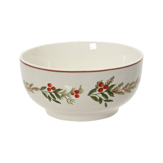 Bol de Noël au houx – Blanc