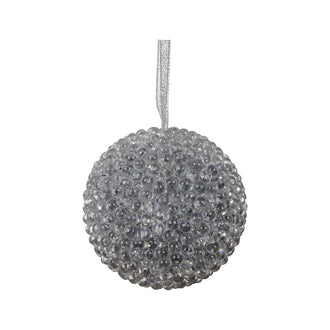 Boule de Noël en mousse texturée – Argent