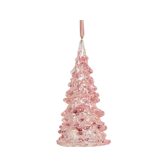 Ornement sapin de Noël – Rose · Modèle 1