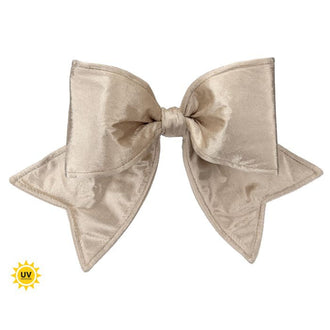 Boucle de Noël extérieure en velours résistant aux UV – Champagne – 16 po