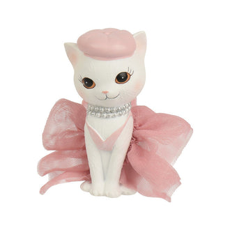 Figurine chat assise style mode – Modèle 3 · Multicolore