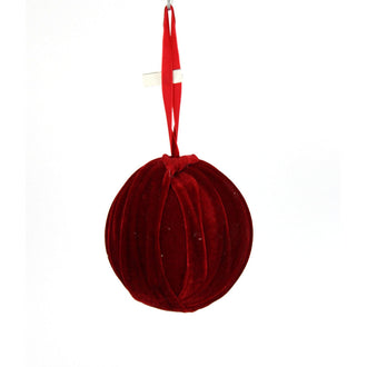 Boule en velours de 120 mm – Rouge