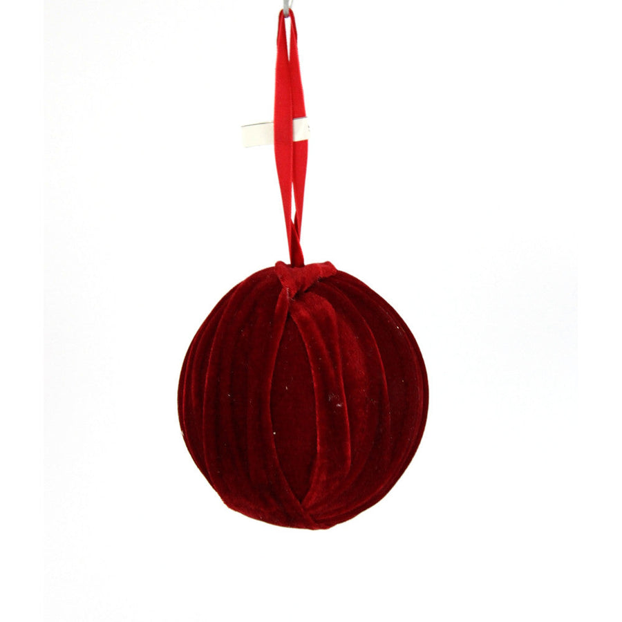 Boule en velours de 120 mm – Rouge