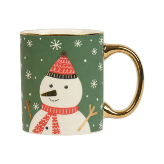 Tasse de Noël illustrée – Bonhomme de neige · Multicolore