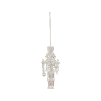 Ornement casse-noisette – Modèle 2 · Transparent / Argent / Irisé
