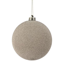 Boules de Noël champagne pailletées – 150 mm