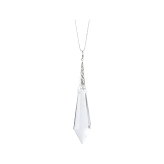 Ornement pampille de Noël en verre – Modèle 1 · Transparent irisé