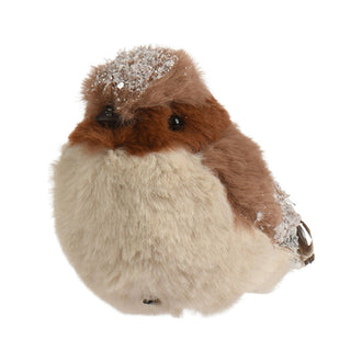 Oiseau décoratif de Noël – Beige