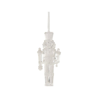 Ornement casse-noisette – Modèle 3 · Transparent / Argent / Irisé