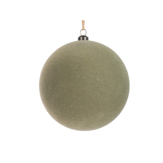 Boule floquée en velours – Vert