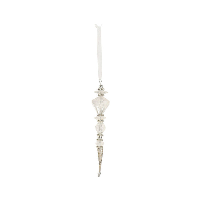 Suspension de Noël en acrylique – Modèle 2 · Argent