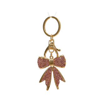 Porte-clés bijou mode – Nœud rose