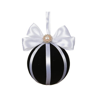 Boule de Noël couture – Rubans · Noir / Multicolore