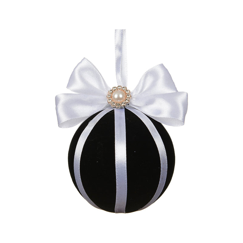 Boule de Noël couture – Rubans · Noir / Multicolore