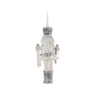 Ornement casse-noisette – Modèle 1 · Transparent / Argent / Irisé